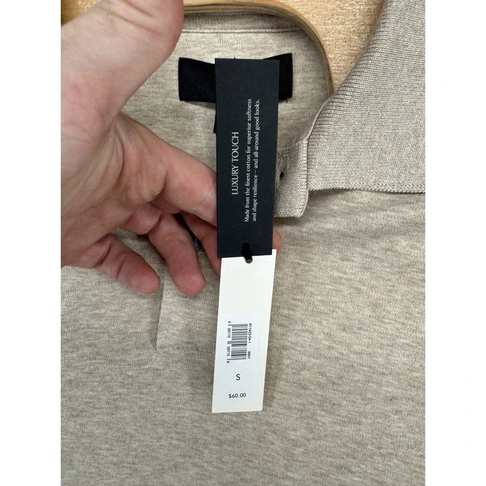 Banana Republic Beige Tan Polo Shirt Men's Size S NWT